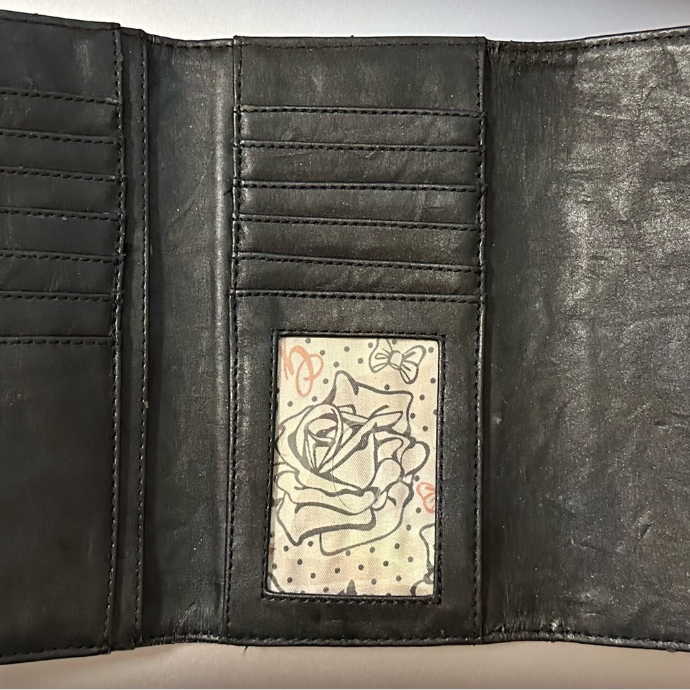 Guess black and dark gray monogrammed wallet - Picture 3 of 7